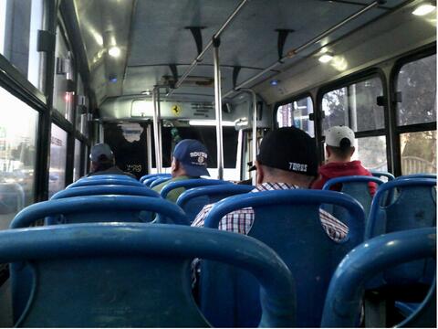 Deported veterans on a bus in Tijuana, Mexico