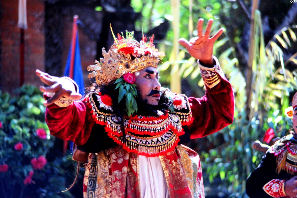 Ramayana dancer on island of Bali in Indonesia
