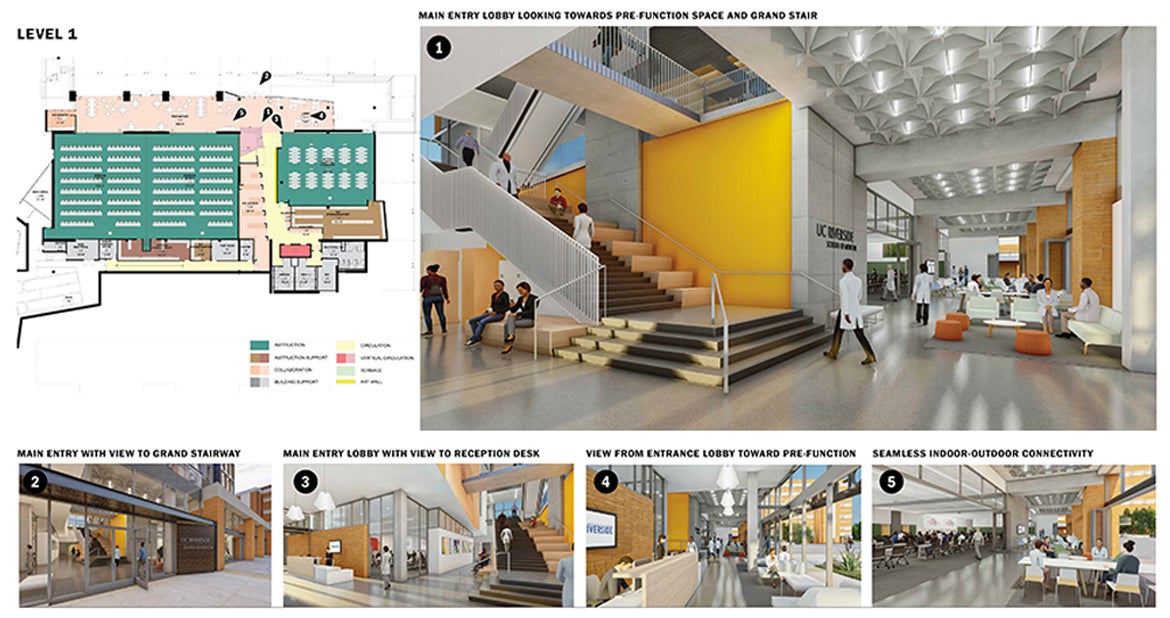 UCR School of Medicine’s new Education Building II interior