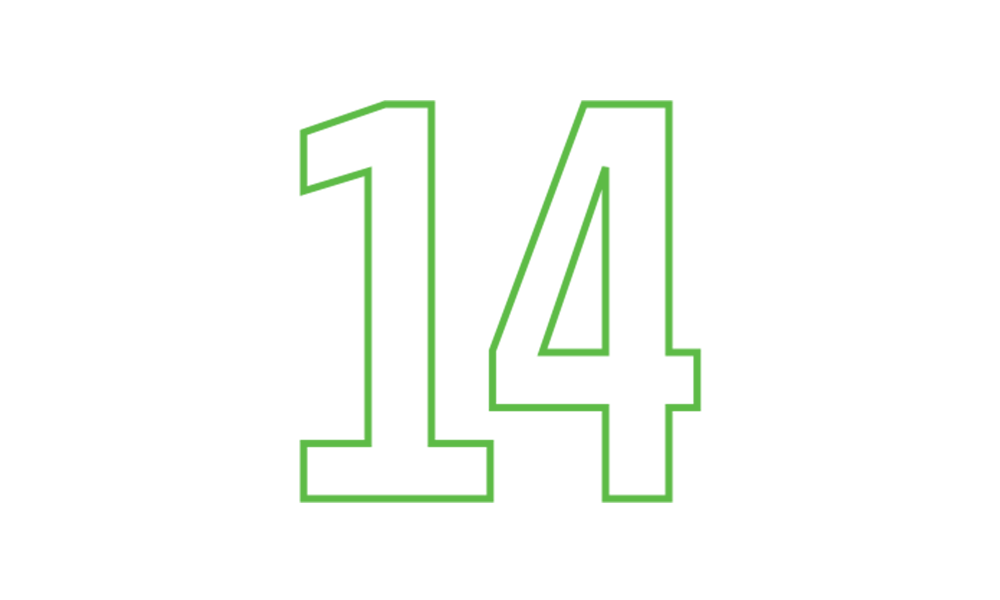 Image of the number 14