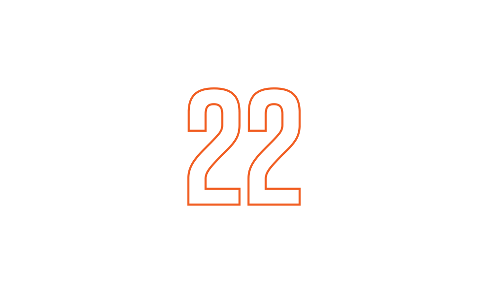 Image of the number 22