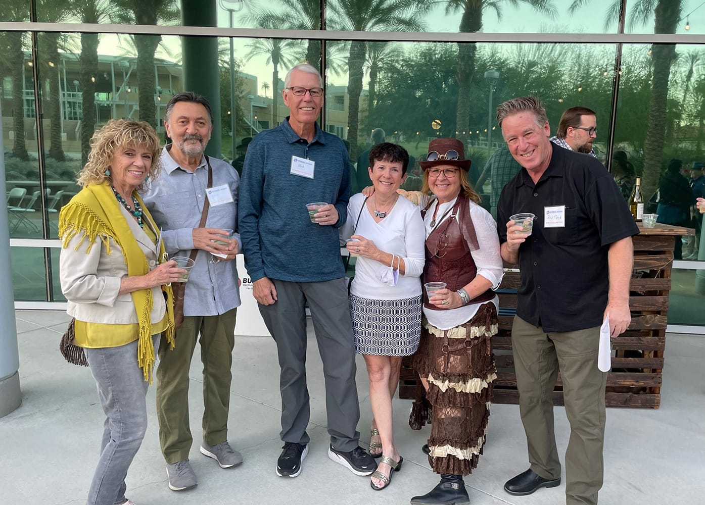 Group of community members outside of the UC Riverside’s Osher Lifelong Learning Institute (OLLI)