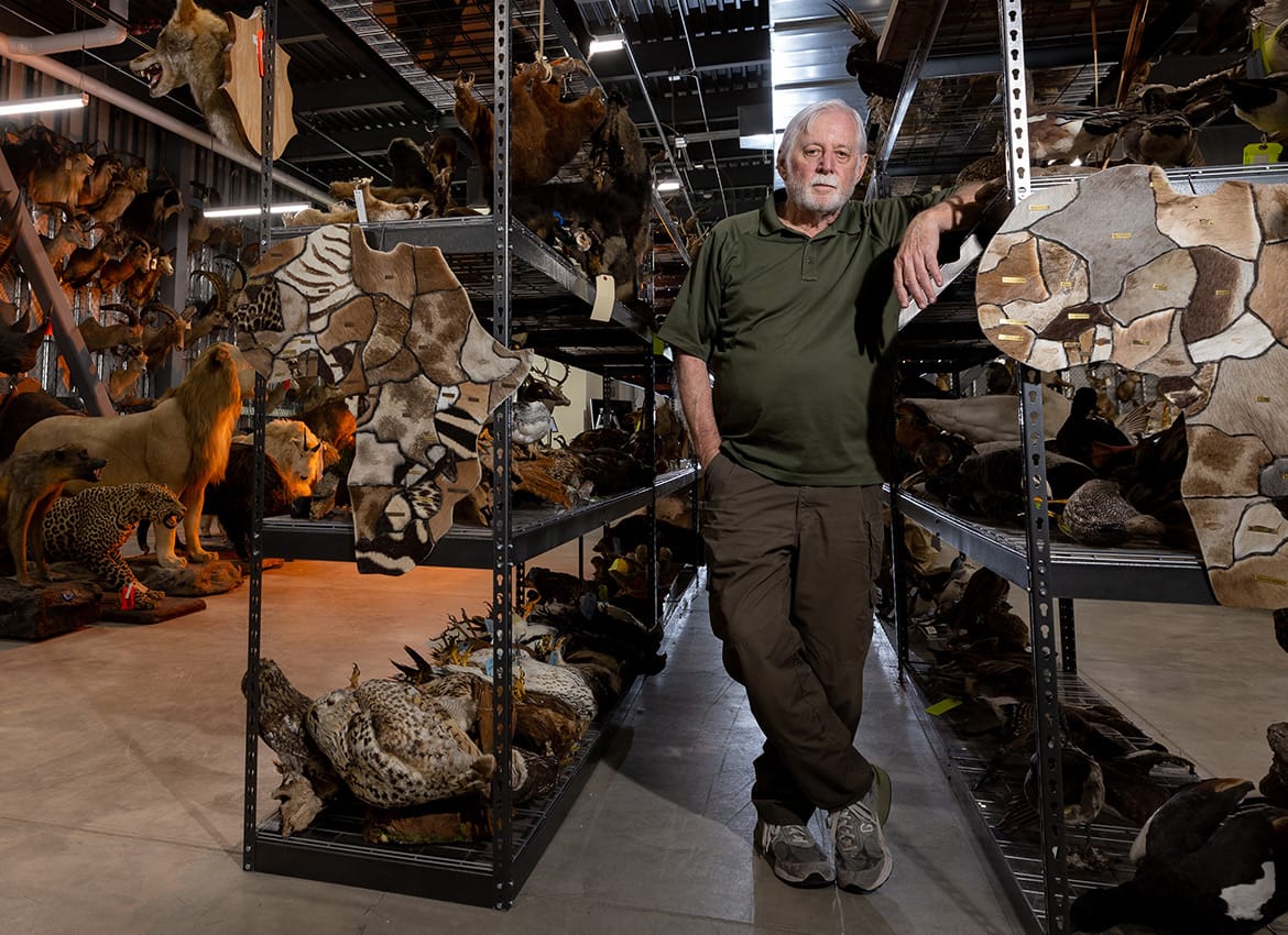 Ken Goddard in the National Fish and Wildlife Forensics Laboratory’s Morphology Center