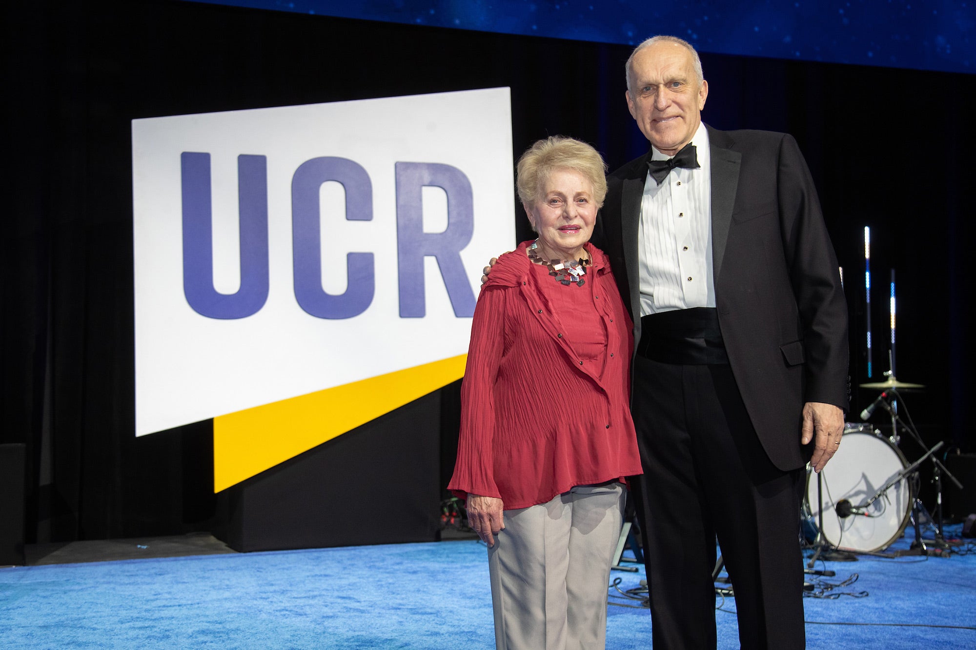 E. Dollie Totaro Wolverton with Chancellor Kim A. Wilcox at the 2025 UCR Honors gala. E. Dollie Totaro Wolverton with Chancellor Kim A. Wilcox at the 2025 UCR Honors gala.