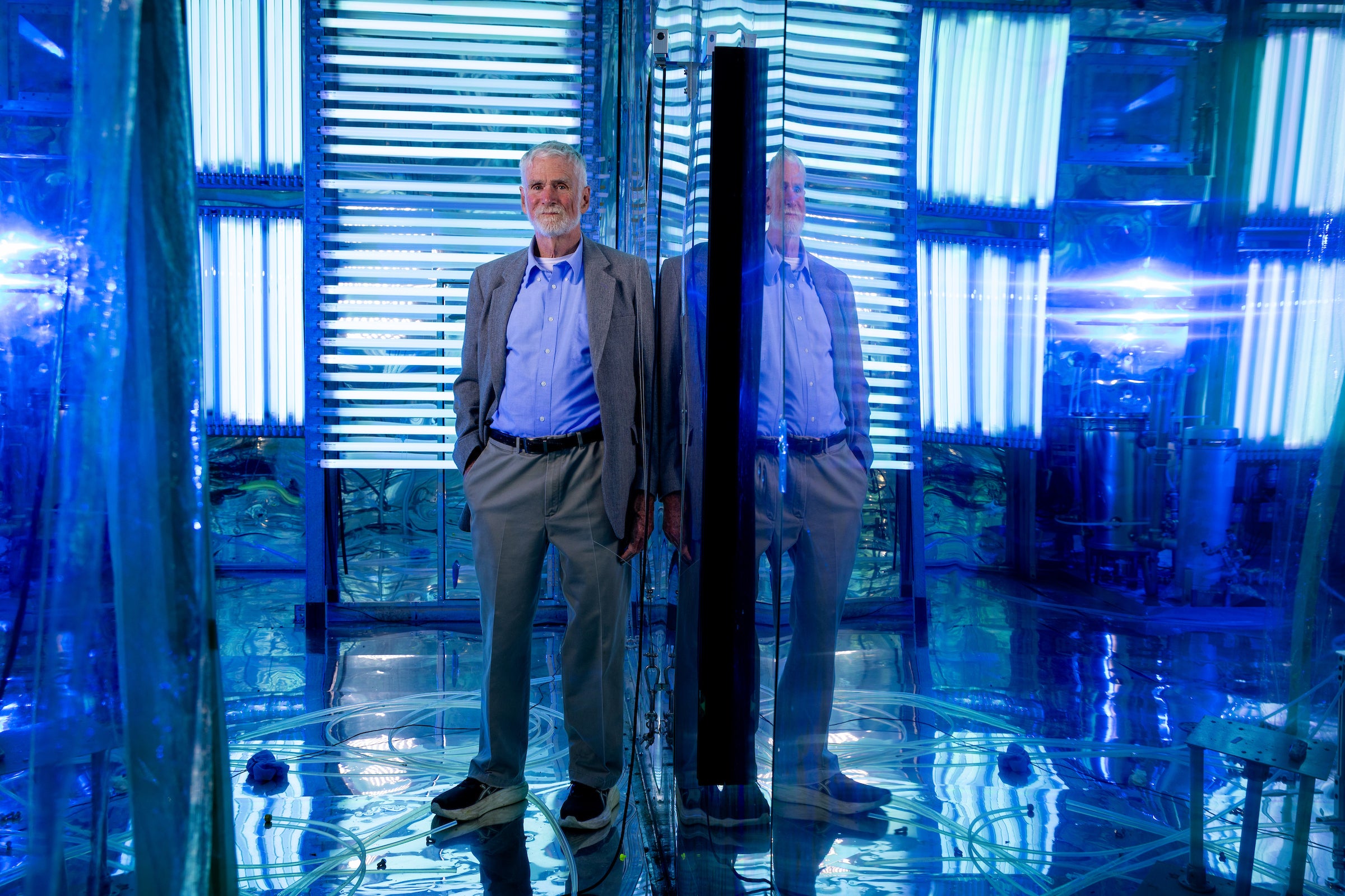 William Bill Carter in the atmospheric research chamber at UC Riverside