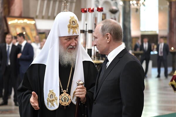 Putin and Patriarch Kirill | UCR News | UC Riverside