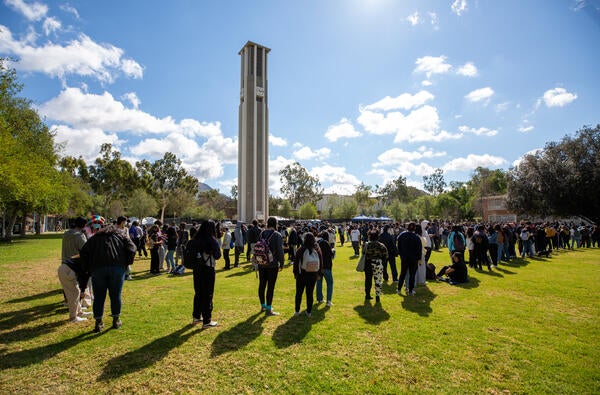 students bell tower