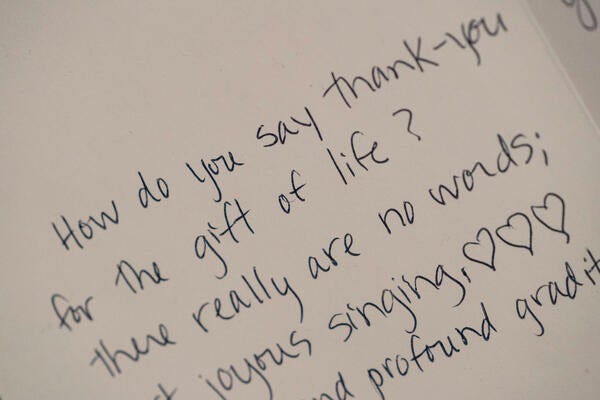 thank-you note