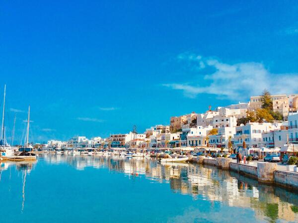 Waterfront in Naxos, Greece