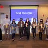 The 2022 Grad Slam competition finals had eight participants. Finals took place on Thursday, March 3, 2022, at the Alumni and Visitors Center at UC Riverside.  (UCR/Stan Lim)