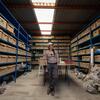 Sugiyama, stands inside a sorting and storage facility that holds material taken from excavation sites in Teotihuacan.