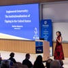 Presenter on 2025 Grad Slam Final stage