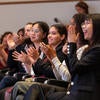 Finalists clapping from audience