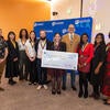 Presenters and winners with sponsor