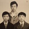 Hu (right) with fellow Tianjin University classmates Charles Liu (left) and Xiaopeng Wang (center) in 1981. (Courtesy of S. Jack Hu)