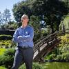 Lewis in the Japanese garden, one of 16 themed gardens that span roughly 130 acres at the Huntington.