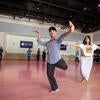 dancing inside dance studio