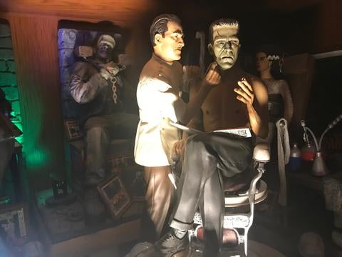 Mark Glassy sculpture of Frankenstein 