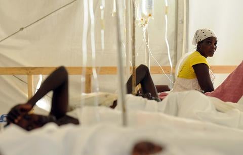 cholera patients in Haiti