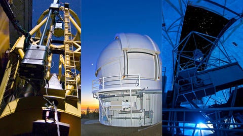 three telescopes