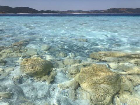 Turkish lake rocks