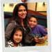 Andrea Cruz Castillo with her children