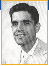 Ernest "Ernie" García, UC Riverside's first Hispanic graduate pictured in this 1955 photo. (UCR/ Special Collections 1955 Yearbook)