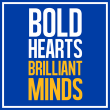 Bold Hearts. Brilliant Minds. UC Riverside BHBM logo. (UCR)