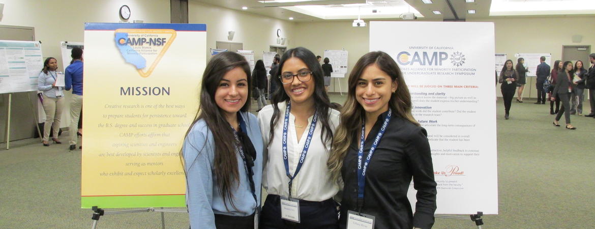 UC Riverside CAMP students during the annual symposium in February at UC Irvine. 