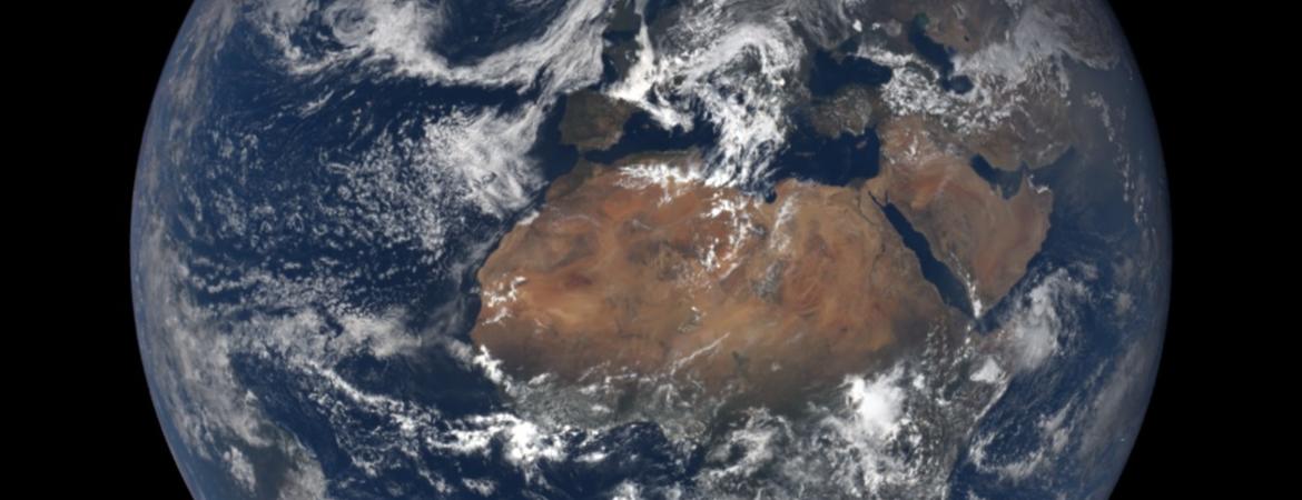 Planet Earth, from space.