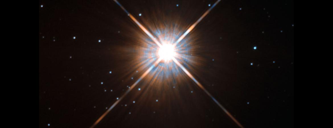 proxima centauri seen from the hubble telescope