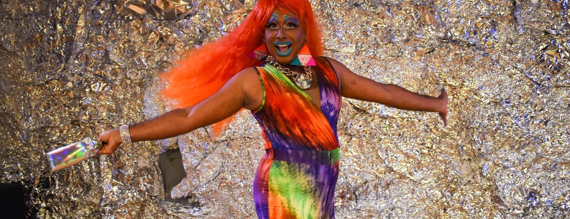 South Asian drag queen LaWhore Vagistan. Photo by Al Evangelista