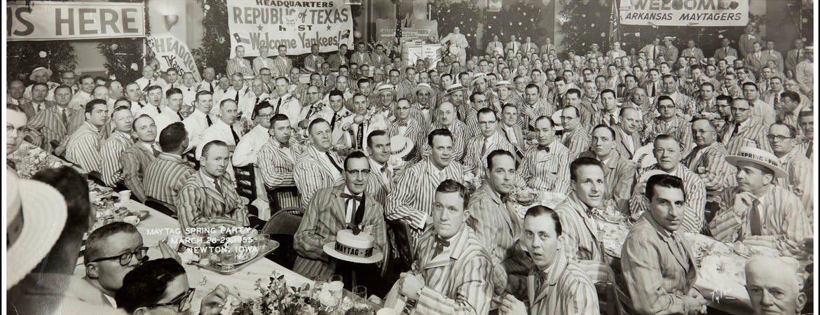 Arkansas Maytagers, Maytag Spring Party in Newton, Iowa, March 28-29, 1955. Courtesy of John Divola.