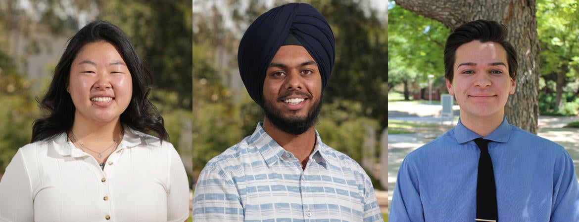 Three UCR students received the 2019 Goldwater Scholarship