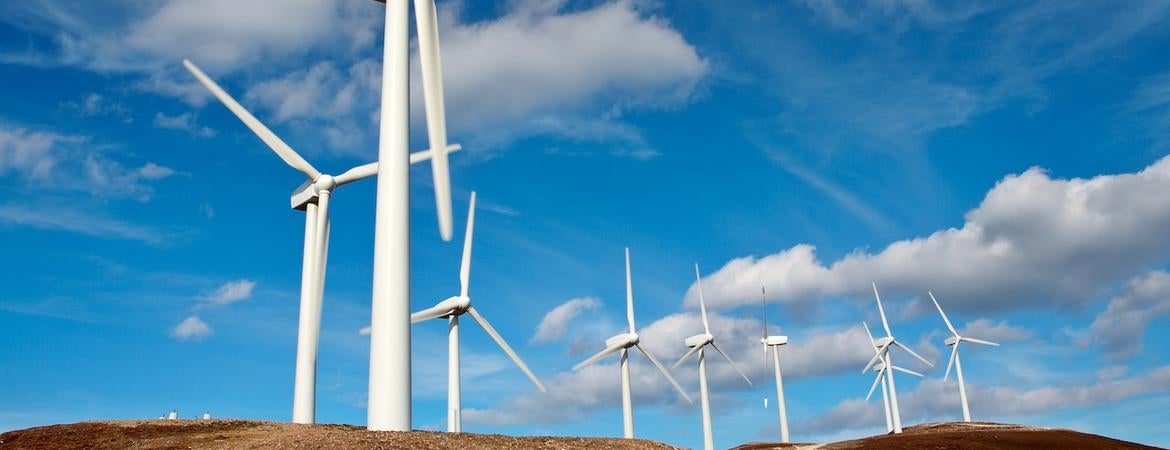 Wind turbines for producing electricity