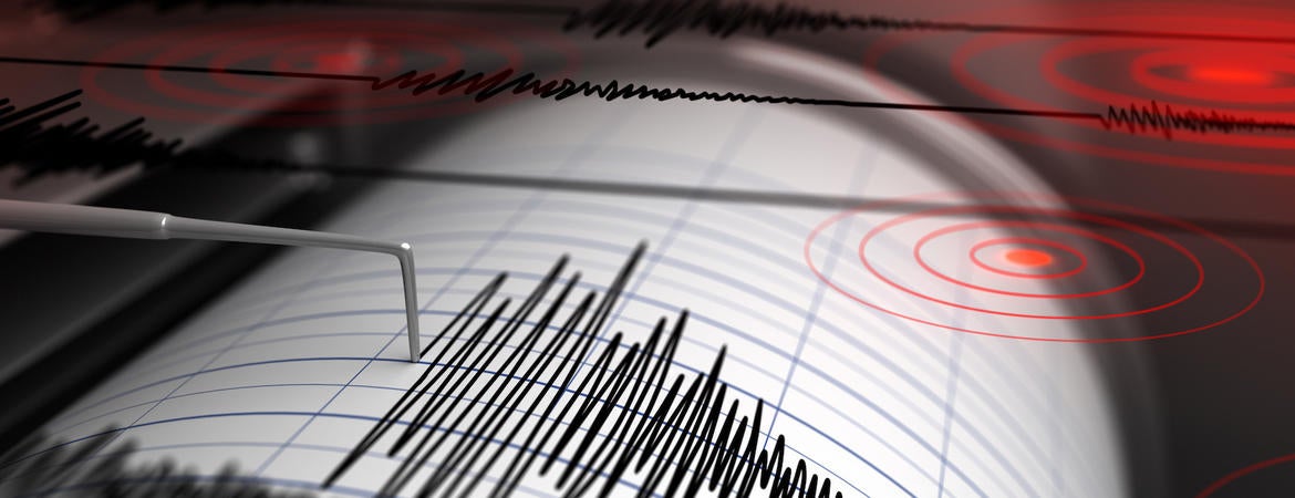 Seismograph recording