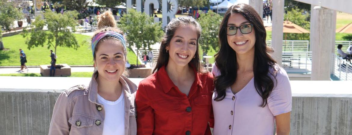 Three of the four co-founders of R'Grad Peer Support Group at UC Riverside. (UCR)