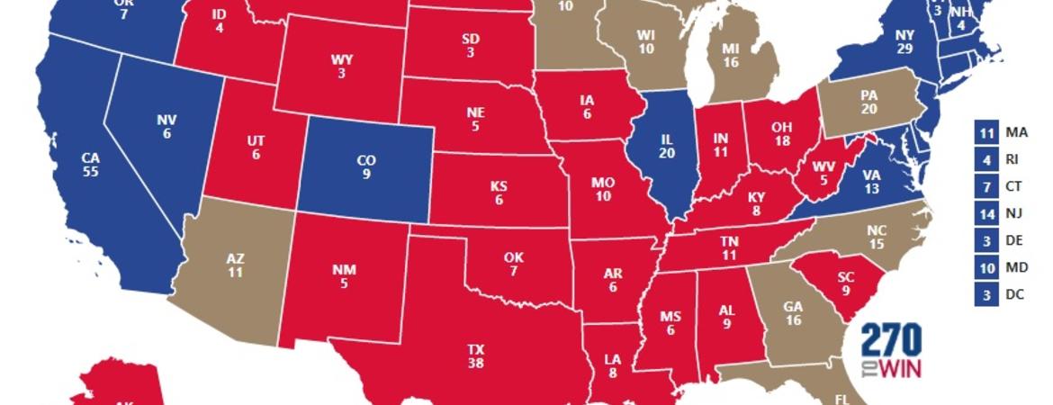 Blue and Red States - 270toWin