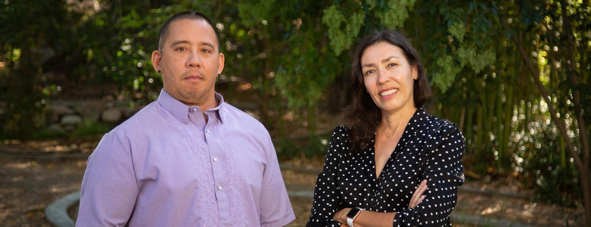 Professors Dylan Rodríguez and Jeanette Kohl. (UCR/Stan Lim)