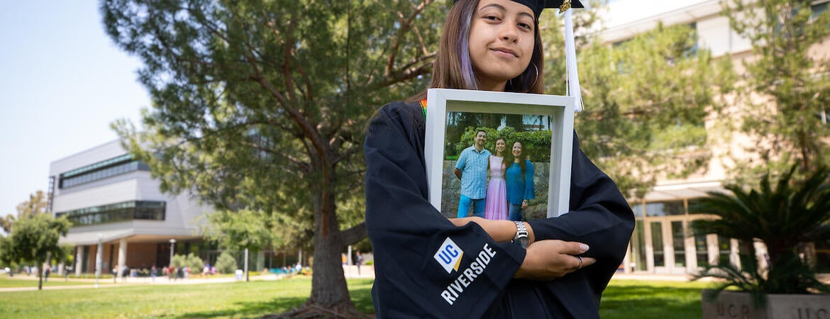 Azalea Corral, 22, double majoring in anthropology and Latin American studies. (UCR/Stan Lim)