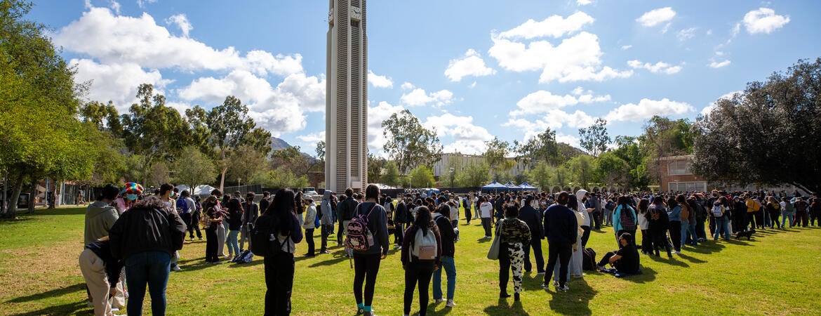 students bell tower