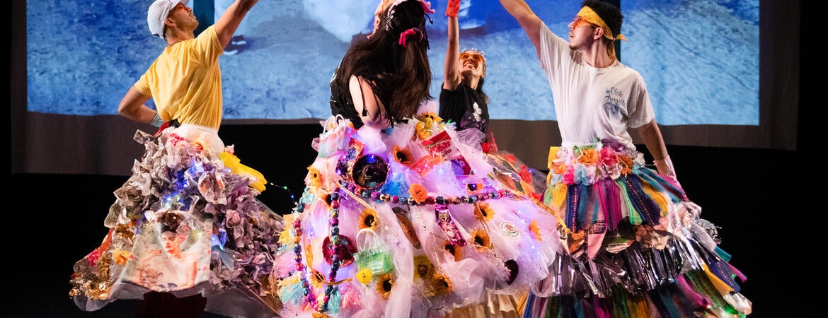 Primera Generación Dance Collective performing "Nepantla" at The Odyssey. (Photo by Bobby Gordon)