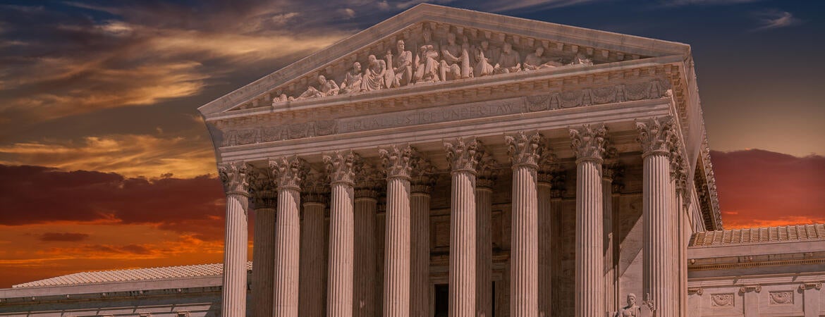A stock image of the U.S. Supreme Court building