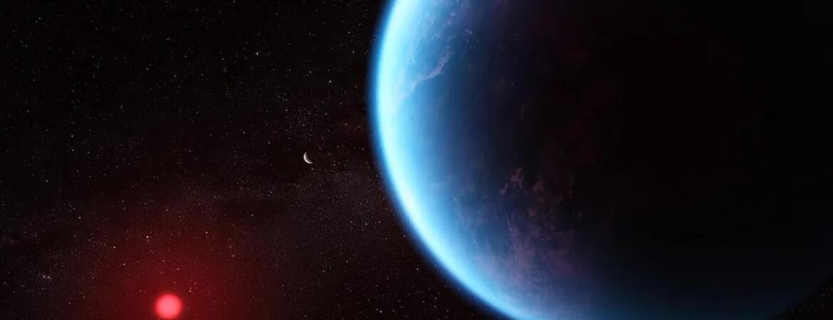 Artist rendering of K2-18b