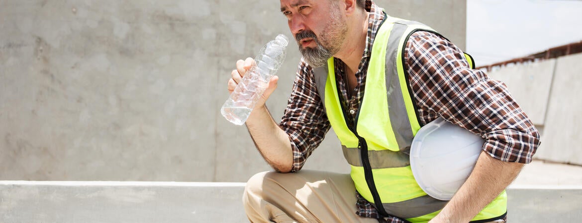 overheating worker