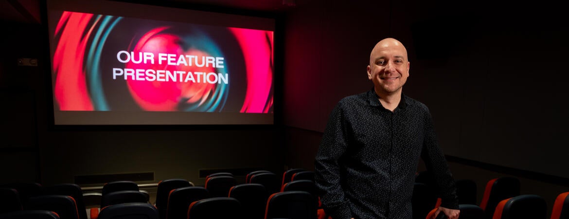 Nikolay Maslov in the Culver Screening Room