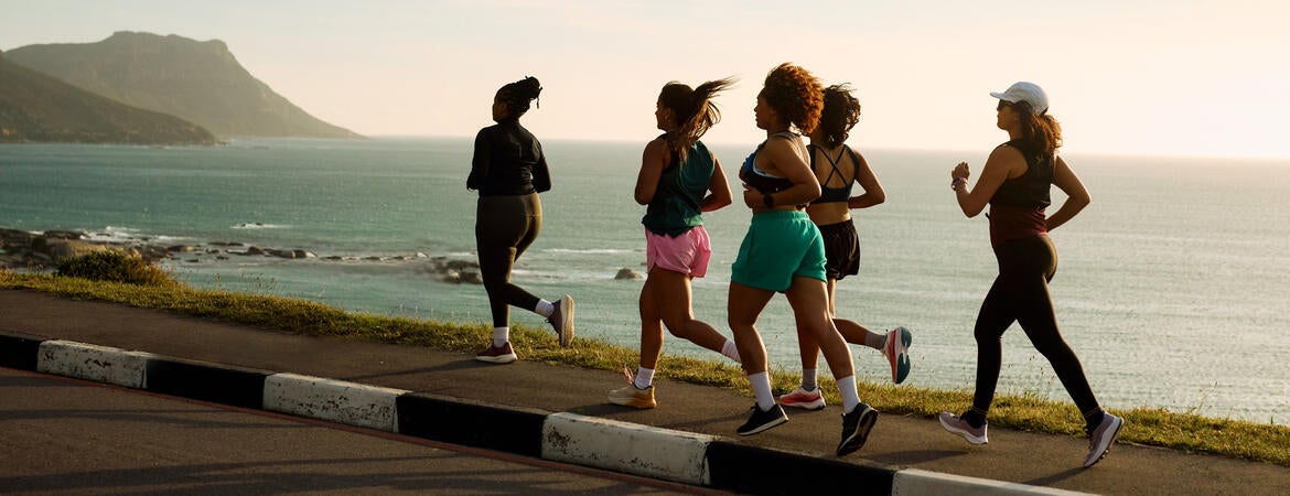 Women running