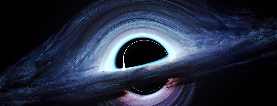 Illustration of supermassive black hole