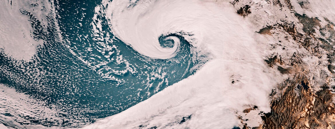Atmospheric river as seen from above