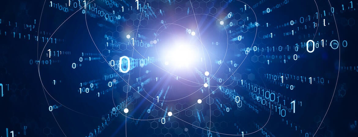 Quantum computing conceptual image